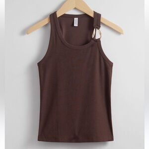 & Other Stories Metal-buckle Tank Top in Brown